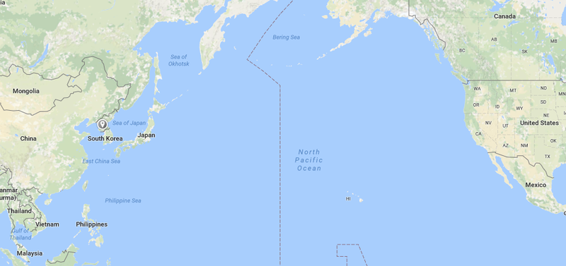 Here’s where it is in relation to the U.S., since you were curious. Image credit: Google Maps